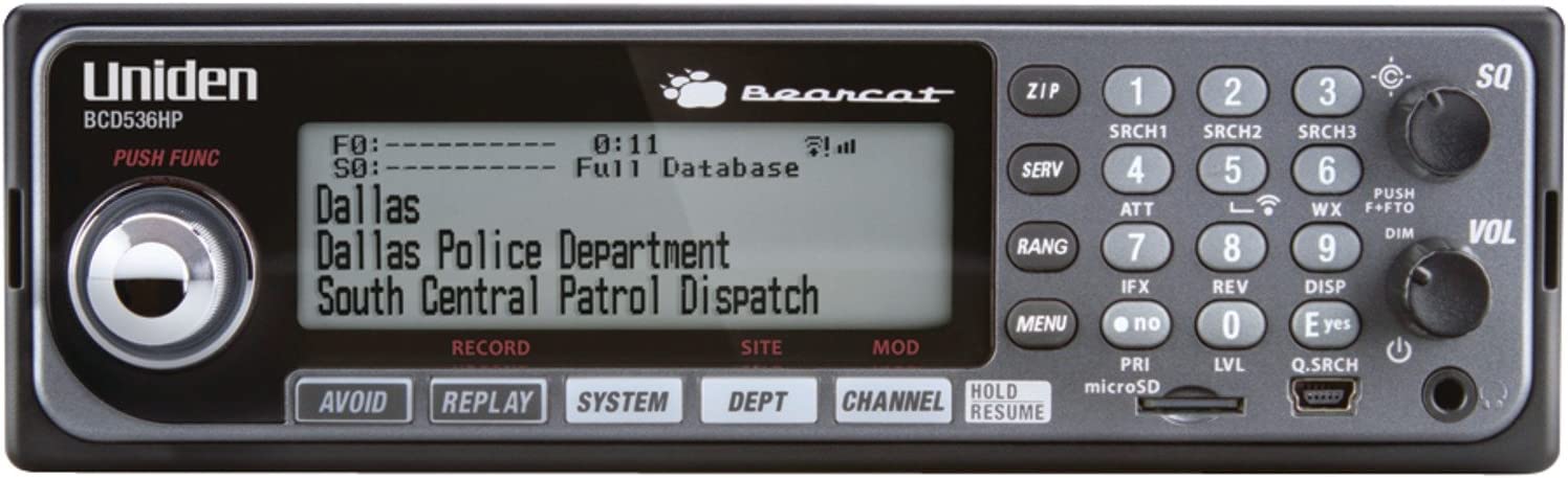 Uniden BCD536HP HomePatrol Series Digital Phase 2 Base/Mobile Scanner